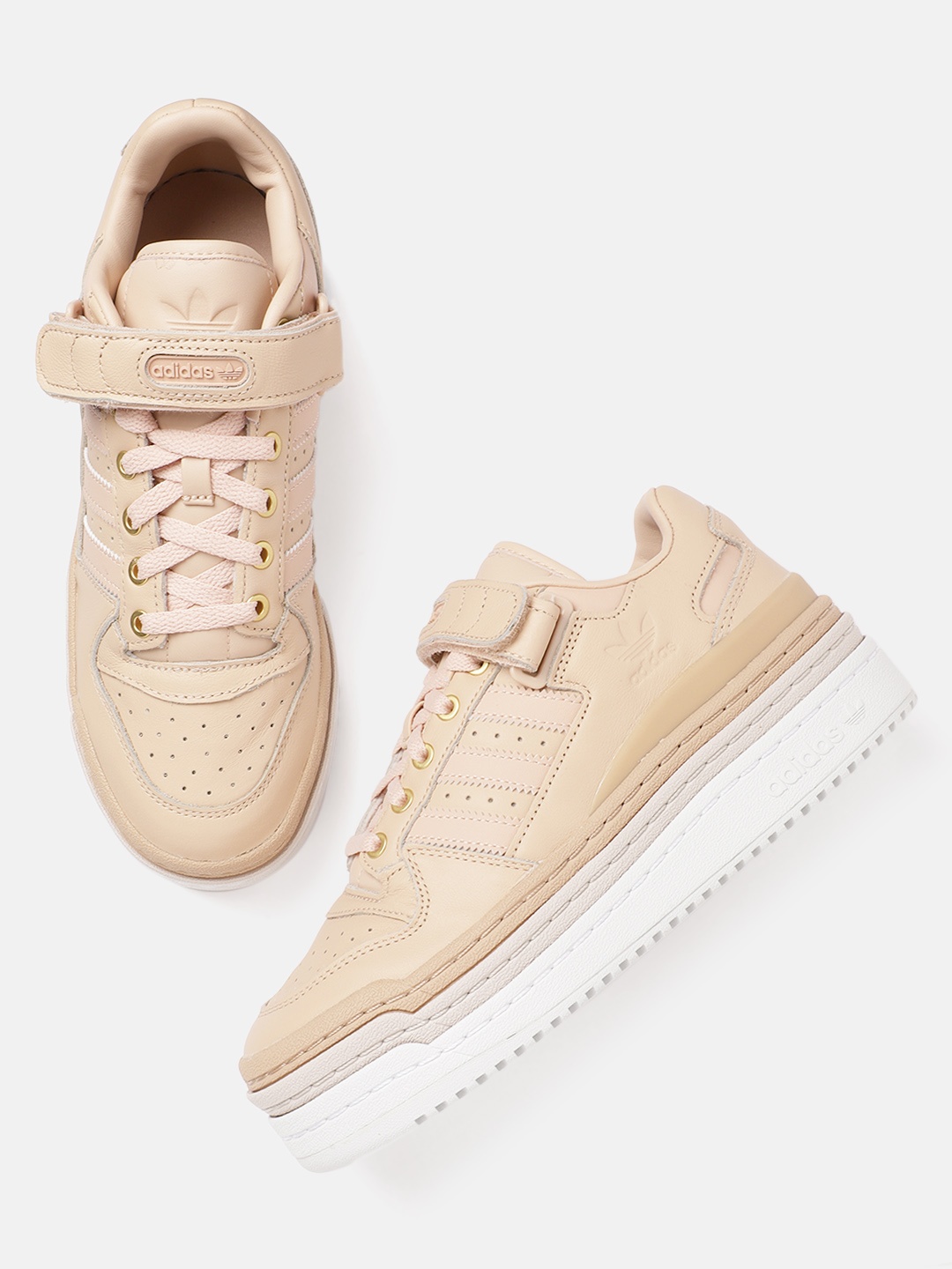 ADIDAS Originals Women Peach-Coloured Leather Exluding Trims Triple Platforum LO Sustainable Flatforms
ADIDAS Originals Women Peach-Coloured Leather Exluding Trims Triple Platforum LO Sustainable Flatforms
