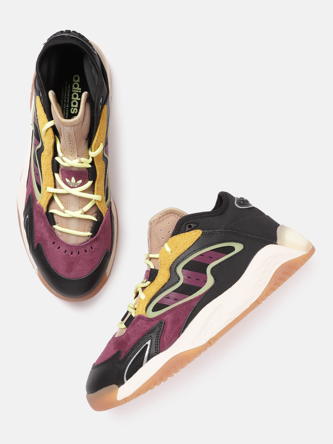 ADIDAS Originals Men Black & Purple Colourblocked Leather Streetball II Sneakers
ADIDAS Originals Men Black & Purple Colourblocked Leather Streetball II Sneakers