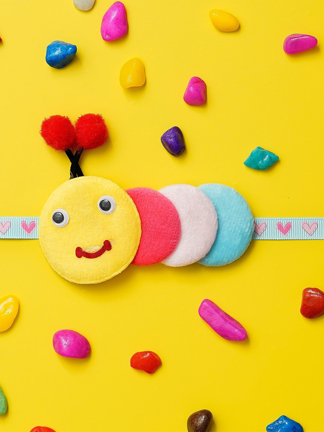 eCraftIndia Kids Caterpillar Rakhi & Roli Chawal Set, Multi
eCraftIndia Kids Caterpillar Rakhi & Roli Chawal Set, Multi