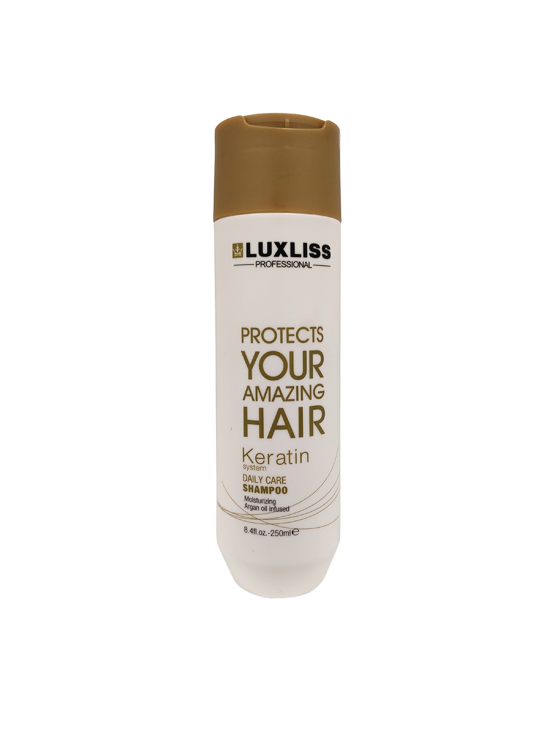 LUXLISS Protects Your Amazing Hair Keratin System Daily Care Shampoo - 250 ml, White
LUXLISS Protects Your Amazing Hair Keratin System Daily Care Shampoo - 250 ml, White