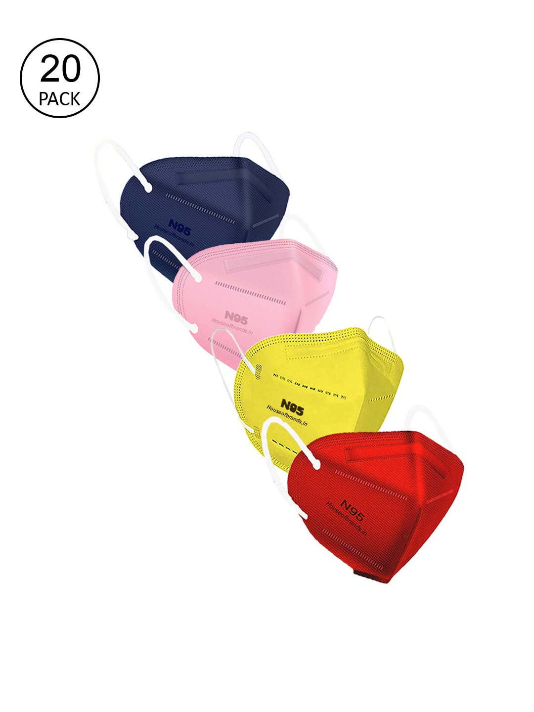 Swiss Design Adult Pack Of 20 5-Ply Disposable Outdoor Anti-Pollution N95 Masks, Red
Swiss Design Adult Pack Of 20 5-Ply Disposable Outdoor Anti-Pollution N95 Masks, Red