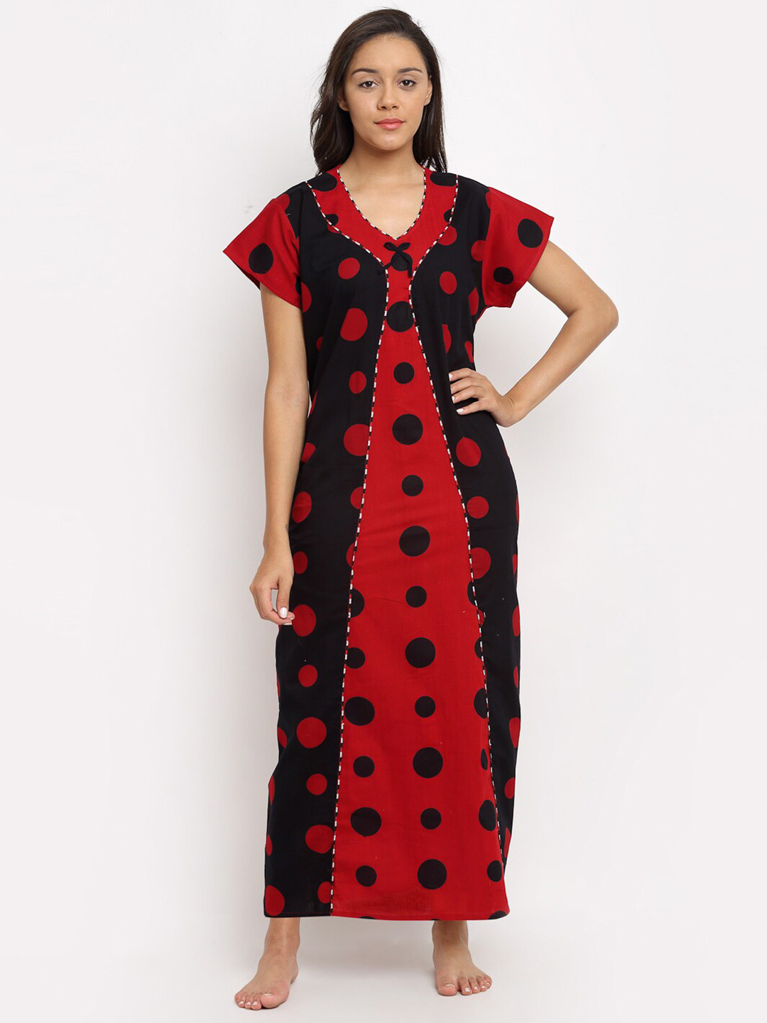 Secret Wish Red Printed Maxi Nightdress
Secret Wish Red Printed Maxi Nightdress