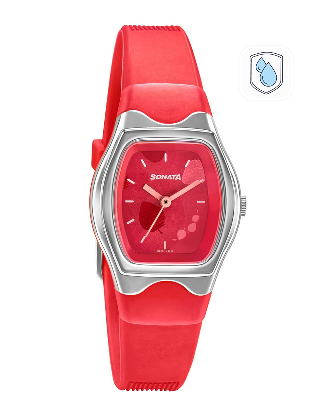 Sonata Women Red Dial & Red Strap Analogue Watch