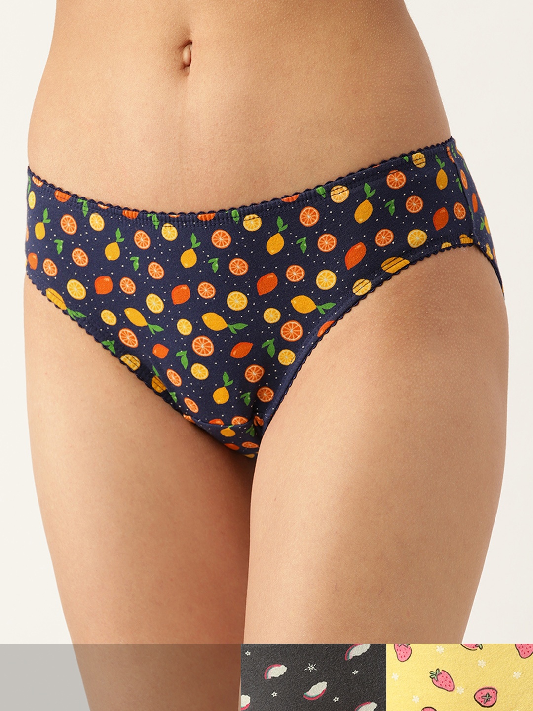 DressBerry Women Pack of 3 Pure Cotton Printed Hipster Briefs DB-PRT-HIP-NEW-020, Yellow
DressBerry Women Pack of 3 Pure Cotton Printed Hipster Briefs DB-PRT-HIP-NEW-020, Yellow