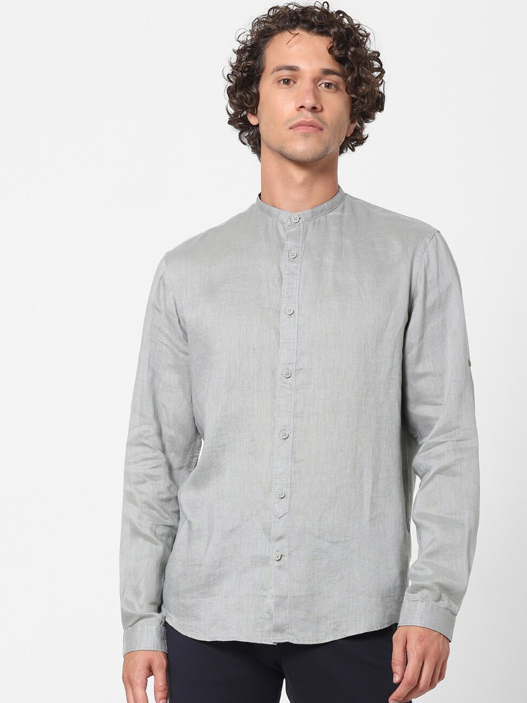 Celio Men Olive Green Casual Shirt