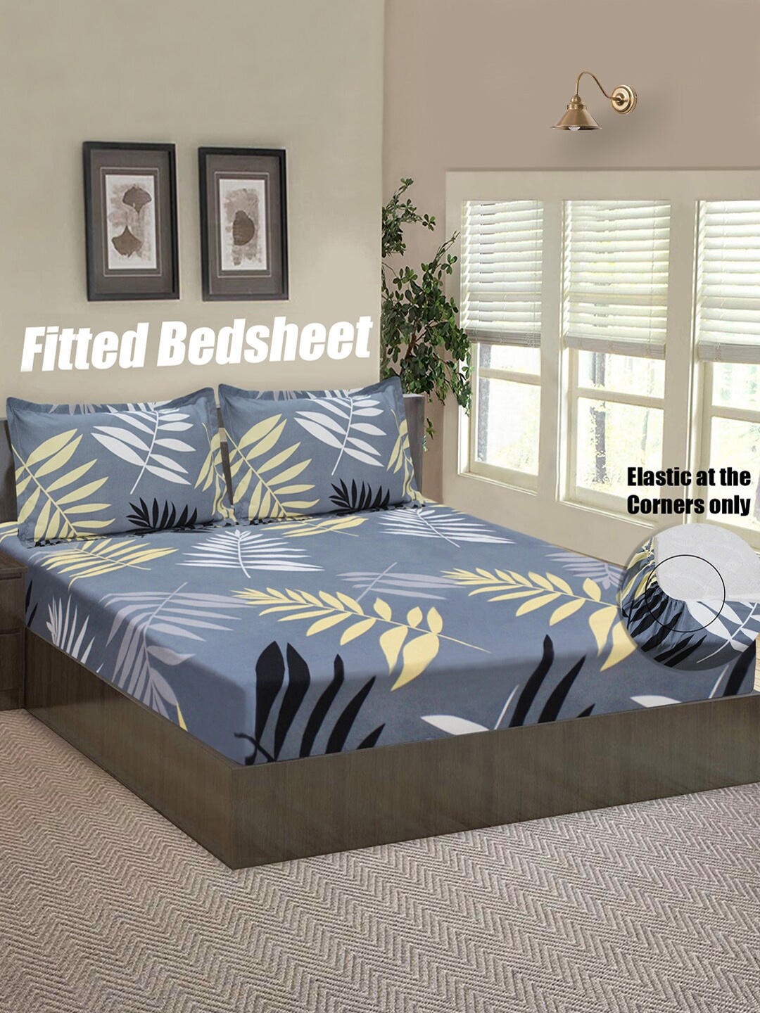 Good Homes by Home Candy Grey & Beige Floral 144 TC Queen Bedsheet with 2 Pillow Covers
Good Homes by Home Candy Grey & Beige Floral 144 TC Queen Bedsheet with 2 Pillow Covers