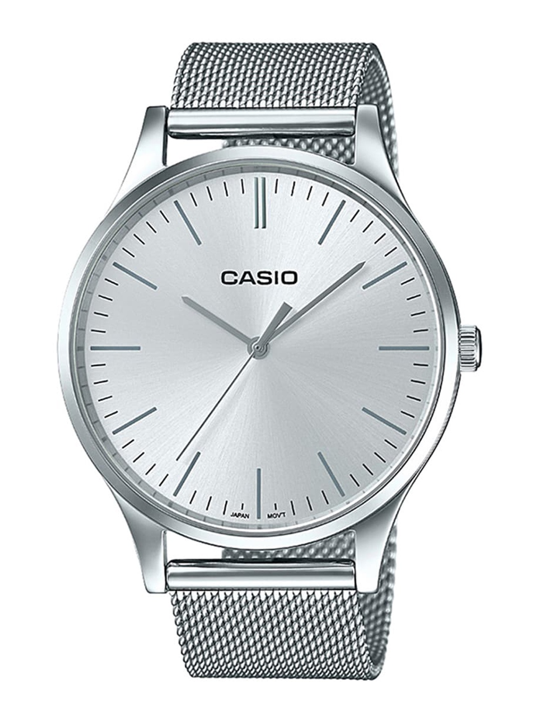 CASIO Women White Dial & Silver Toned Stainless Steel Bracelet Style Straps Analogue Watch
CASIO Women White Dial & Silver Toned Stainless Steel Bracelet Style Straps Analogue Watch