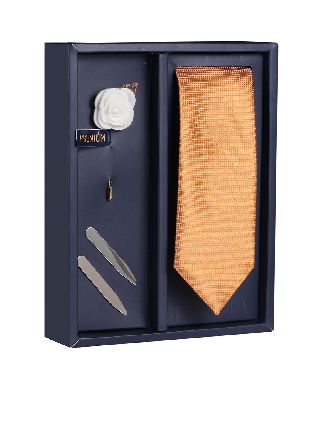 PELUCHE The Sutle Gold Checked Broad Tie Gift Box 
PELUCHE The Sutle Gold Checked Broad Tie Gift Box