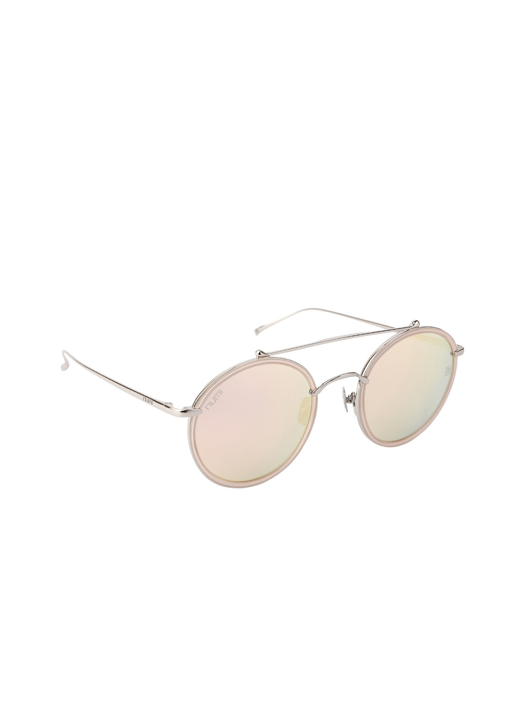 NUMI Women Gold Lens & Silver-Toned Round Sunglasses with UV Protected Lens - N18110SCL4
NUMI Women Gold Lens & Silver-Toned Round Sunglasses with UV Protected Lens - N18110SCL4