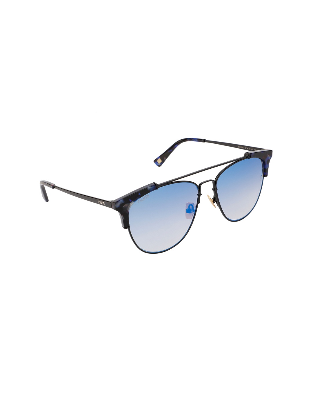 NUMI Unisex Blue Lens & Black Browline Sunglasses with UV Protected Lens - N18103SCL3
NUMI Unisex Blue Lens & Black Browline Sunglasses with UV Protected Lens - N18103SCL3