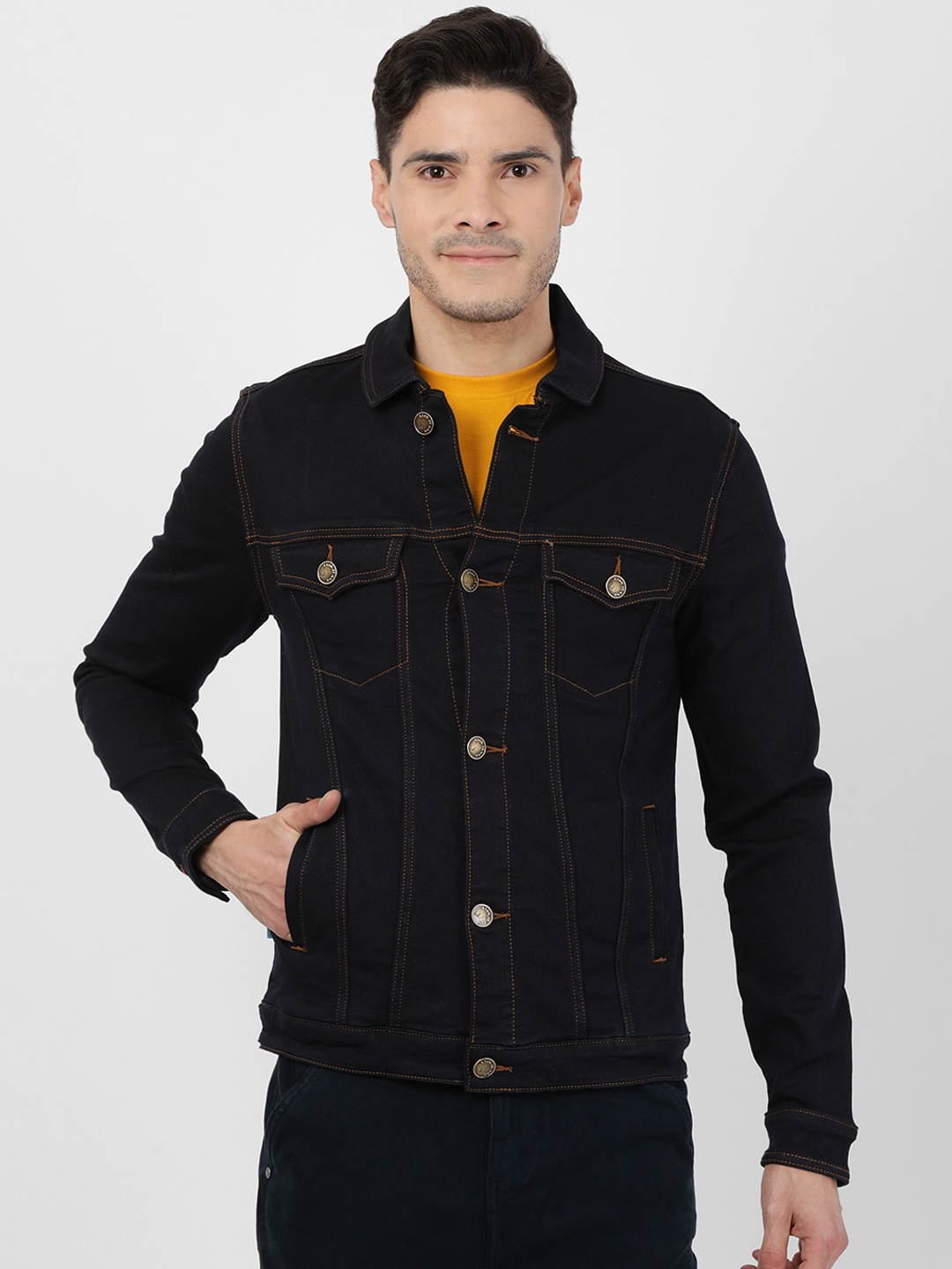 Llak Jeans Men Blue Denim Jacket