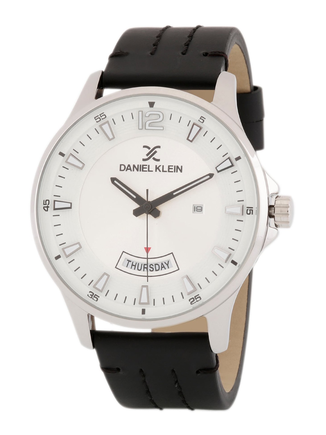 Daniel Klein Men Silver-Toned Dial & Black Leather Straps Analogue Watch - DK.1.12870-1
Daniel Klein Men Silver-Toned Dial & Black Leather Straps Analogue Watch - DK.1.12870-1