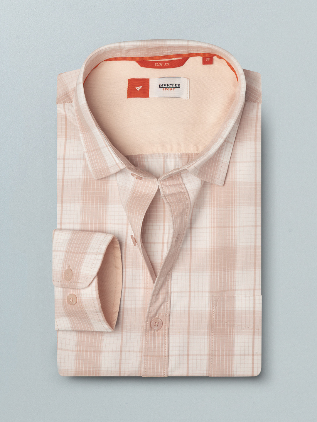 INVICTUS Men Pink & White Tartan Checked Pure Cotton Slim Fit Shirt 
INVICTUS Men Pink & White Tartan Checked Pure Cotton Slim Fit Shirt