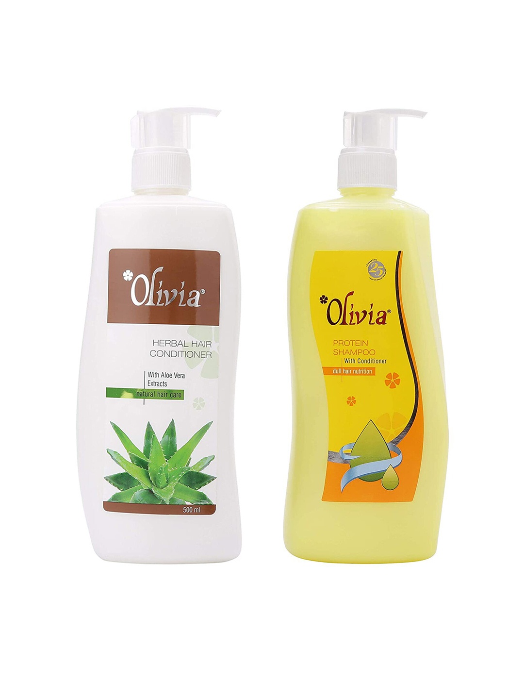 Olivia Hair Care Set of 2 Protein Herbal Shampoo with Aloe Vera Herbal Hair Conditioner, Multi
Olivia Hair Care Set of 2 Protein Herbal Shampoo with Aloe Vera Herbal Hair Conditioner, Multi