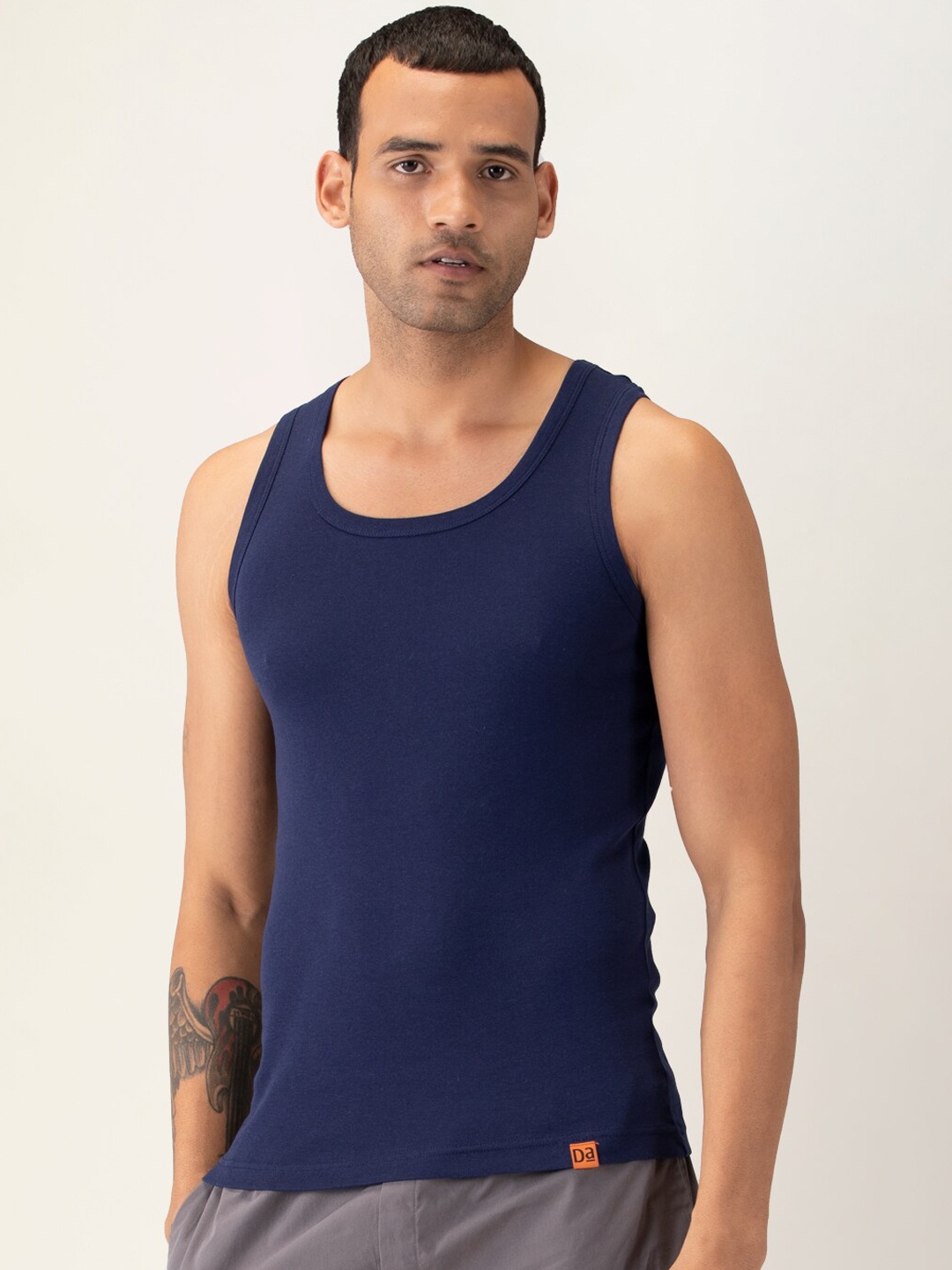 DAMENSCH Men Anti- Microbial Solid Pure Cotton Ribbed Innerwear Vest DAM-CTN-VEST-DPB, Blue
DAMENSCH Men Anti- Microbial Solid Pure Cotton Ribbed Innerwear Vest DAM-CTN-VEST-DPB, Blue