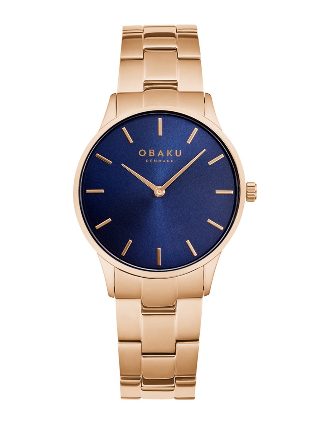 Obaku Women Blue Brass Dial & Gold Toned Stainless Steel Straps Analogue Watch V247LXVLSV
Obaku Women Blue Brass Dial & Gold Toned Stainless Steel Straps Analogue Watch V247LXVLSV