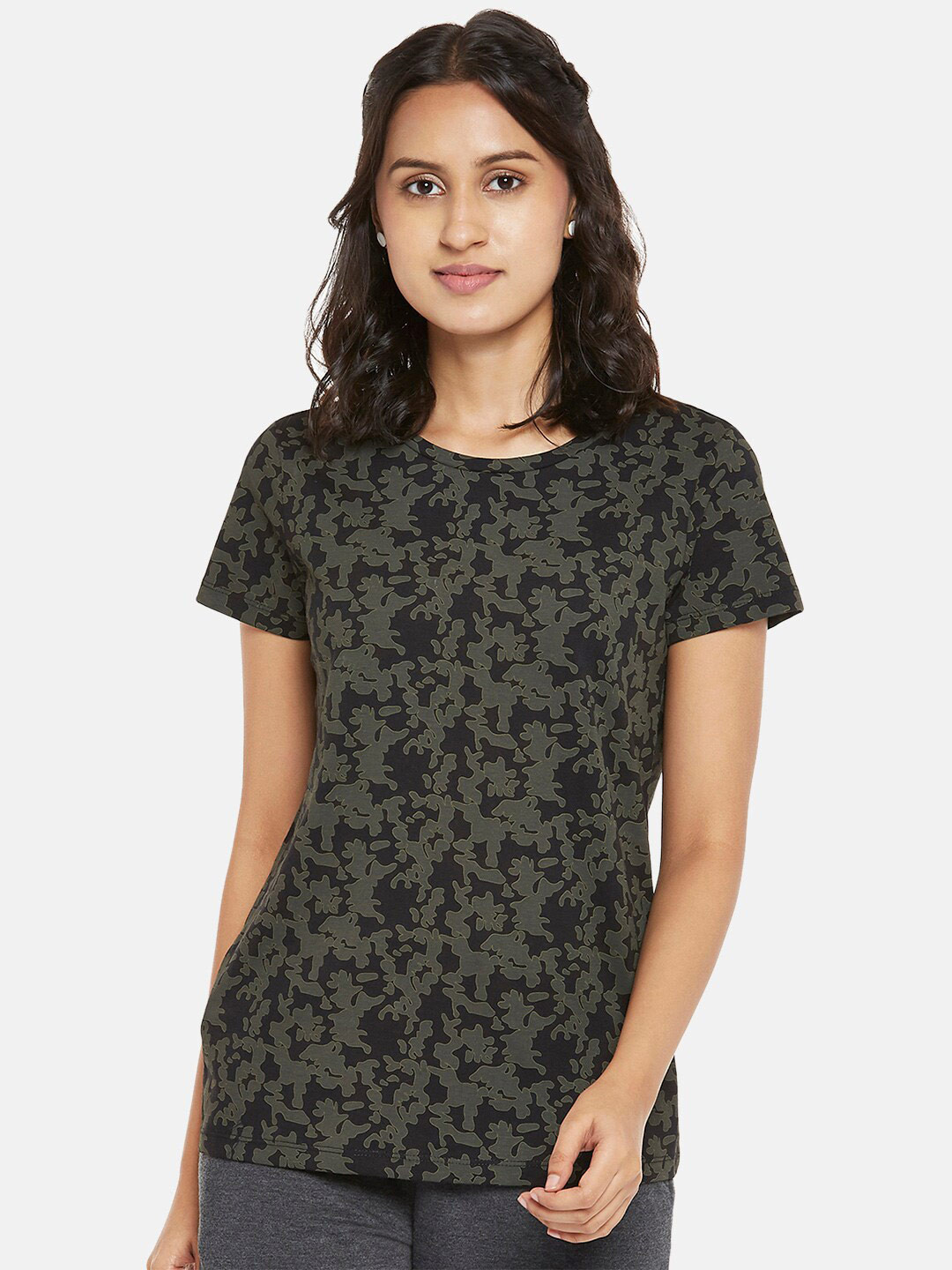 Ajile by Pantaloons Women Olive Green Abstract Printed Regular Top
Ajile by Pantaloons Women Olive Green Abstract Printed Regular Top