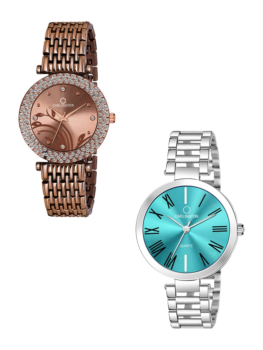 CARLINGTON Women Multicoloured Mother of Pearl Dial & Multicoloured Stainless Steel Bracelet Style Straps Watch, Brown
CARLINGTON Women Multicoloured Mother of Pearl Dial & Multicoloured Stainless Steel Bracelet Style Straps Watch, Brown