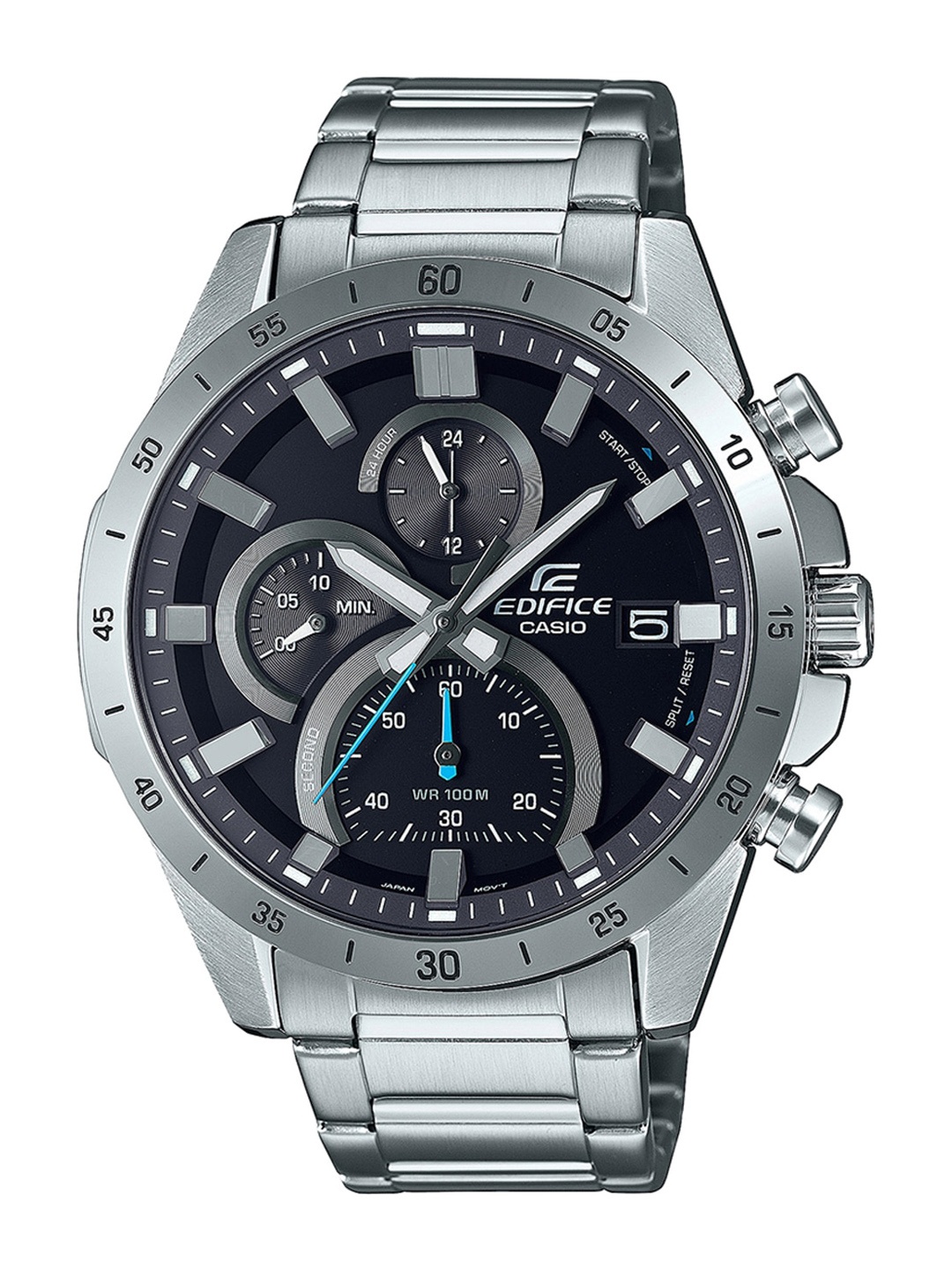 CASIO Men EDifice EFR-571D-1AVUDF Black Analog Dial Silver Stainless Steel Band ED512
CASIO Men EDifice EFR-571D-1AVUDF Black Analog Dial Silver Stainless Steel Band ED512