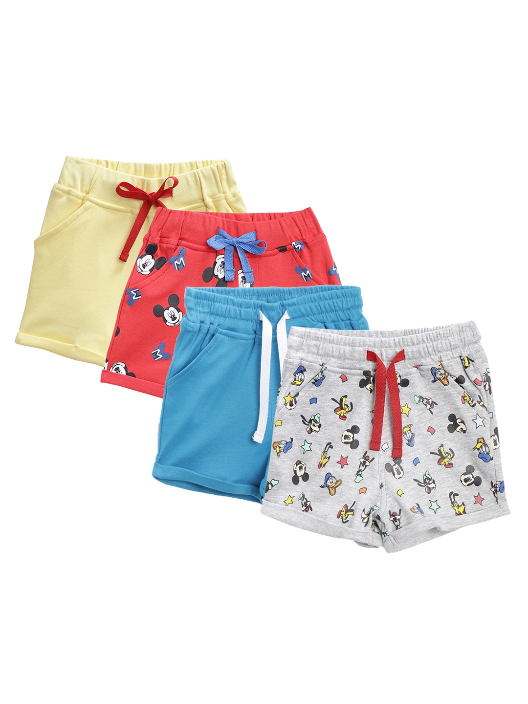 YK Disney Infant Boys Multicoloured Set of 4 Mickey Mouse Printed Mid-Rise Regular Shorts, Multi
YK Disney Infant Boys Multicoloured Set of 4 Mickey Mouse Printed Mid-Rise Regular Shorts, Multi