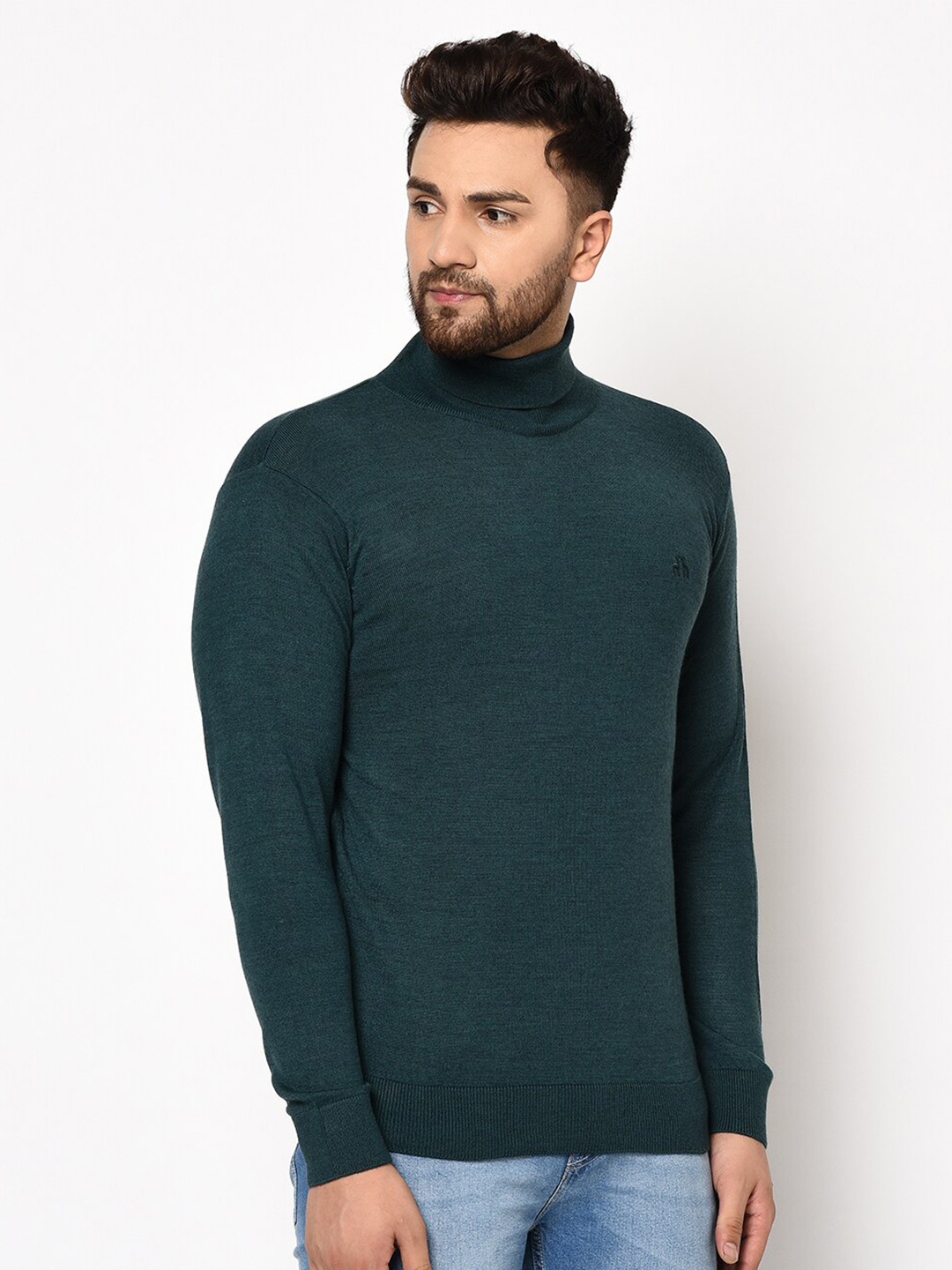 98 Degree North Men Olive Green Pullover