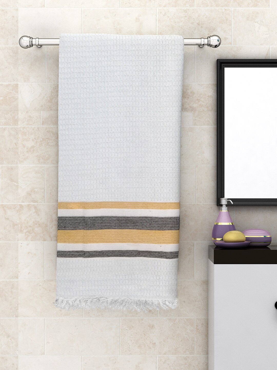 Athom Trendz Multicolored Cotton Lightweight Quick-Dry & High Absorbant Bath Towel, Multi
Athom Trendz Multicolored Cotton Lightweight Quick-Dry & High Absorbant Bath Towel, Multi