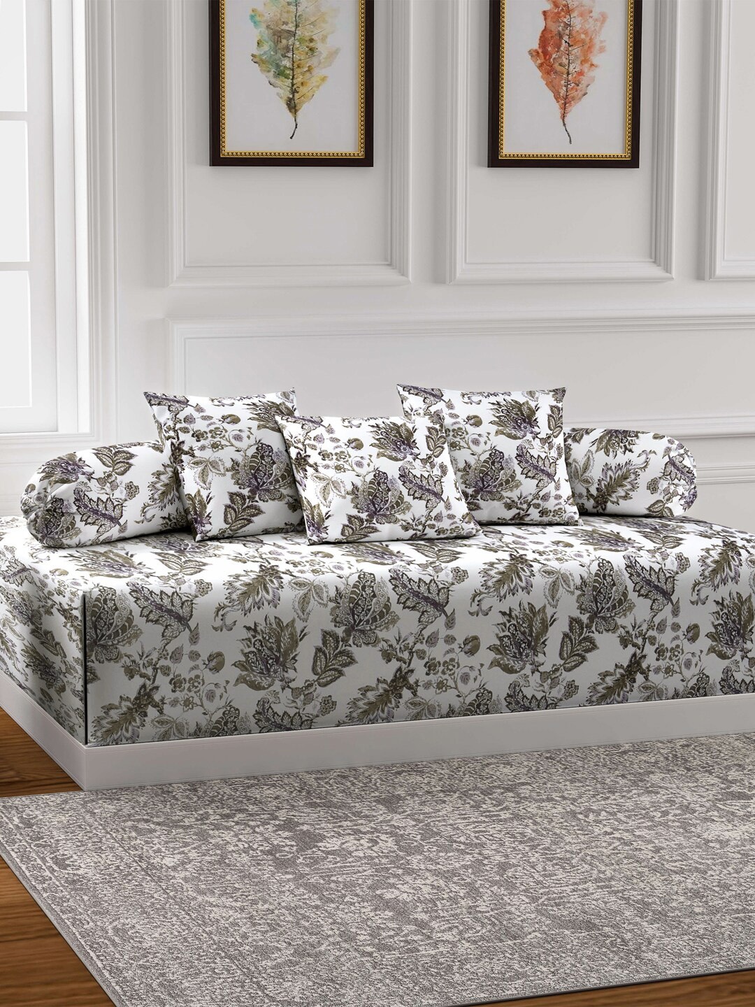 KLOTTHE Multicolor Printed Single Bedsheet With 2 Bolster Covers & 3 Cushion Covers, Multi
KLOTTHE Multicolor Printed Single Bedsheet With 2 Bolster Covers & 3 Cushion Covers, Multi