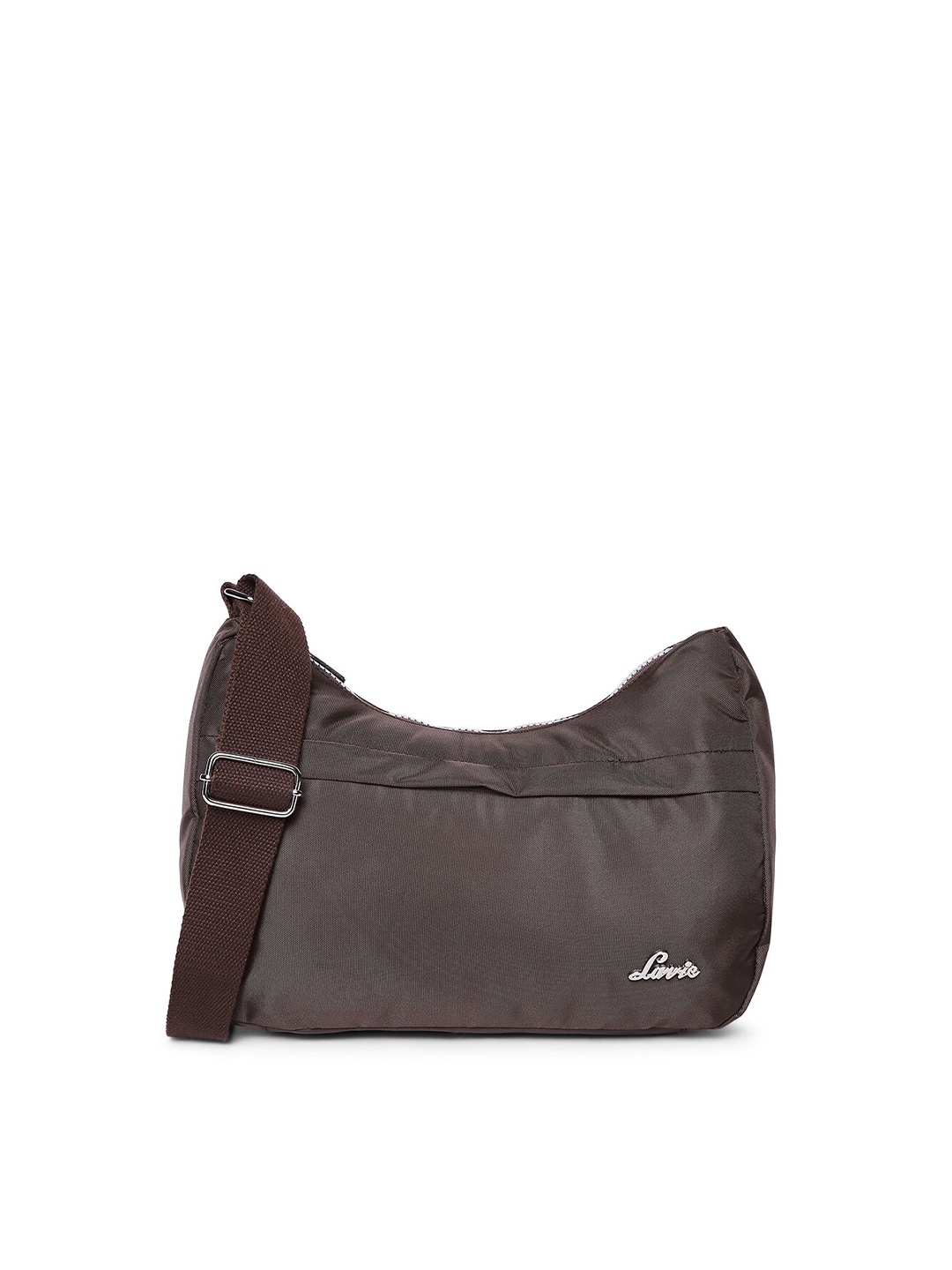 Lavie Brown Solid Shopper Sling Bag
