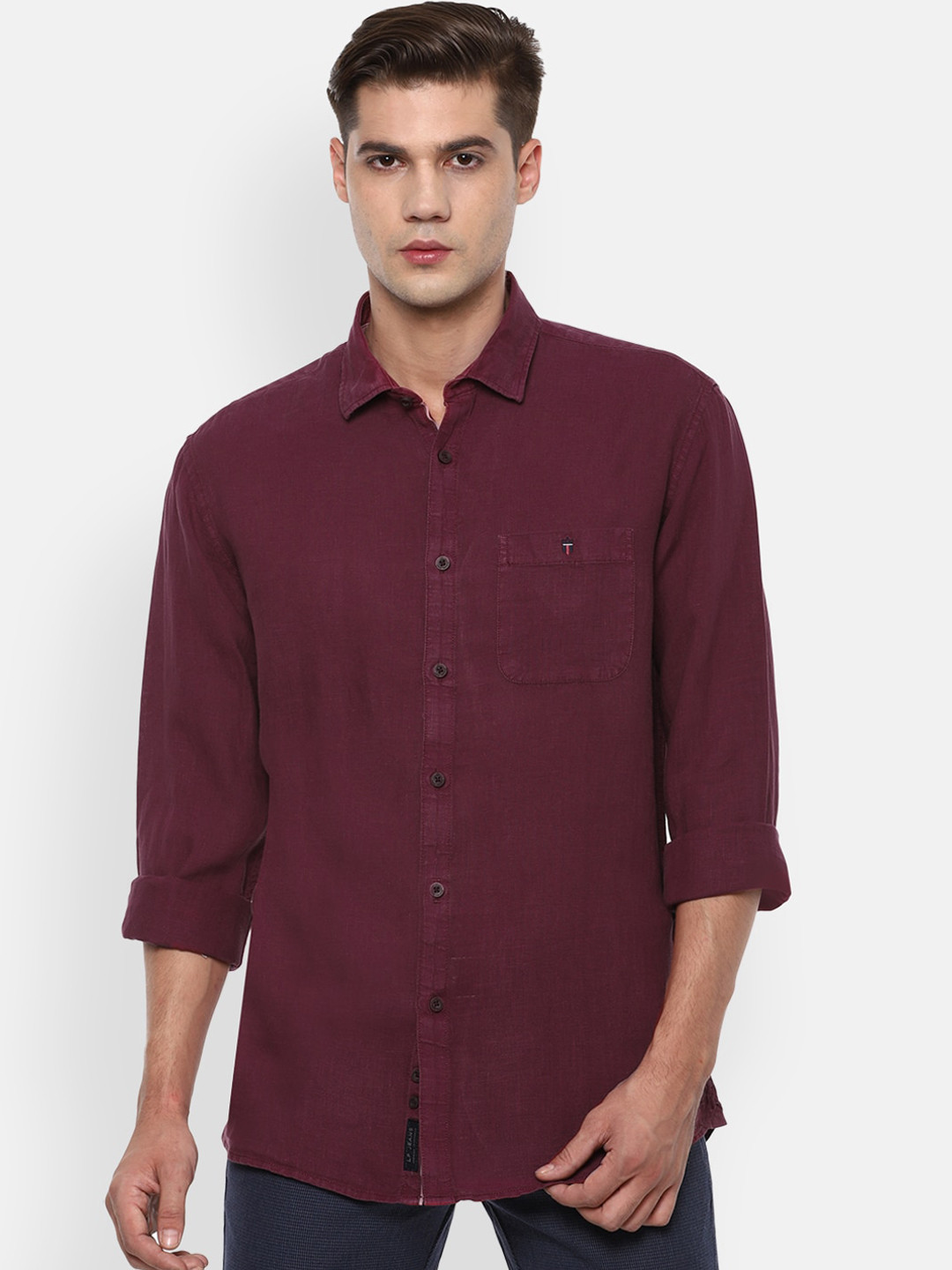 Louis Philippe Jeans Men Maroon Slim Fit Opaque Casual Shirt
Louis Philippe Jeans Men Maroon Slim Fit Opaque Casual Shirt