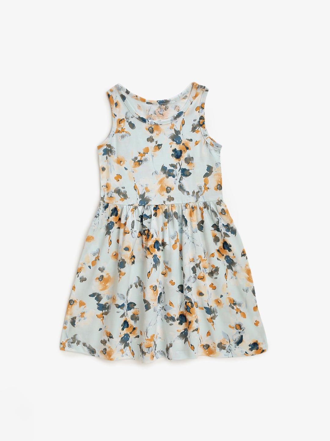 YK Multicoloured Floral Dress, Multi