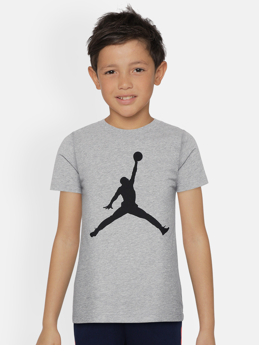 Jordan Boys Grey Melange Jumpman Logo Short Sleeve Cotton Pure Cotton T-shirt
Jordan Boys Grey Melange Jumpman Logo Short Sleeve Cotton Pure Cotton T-shirt