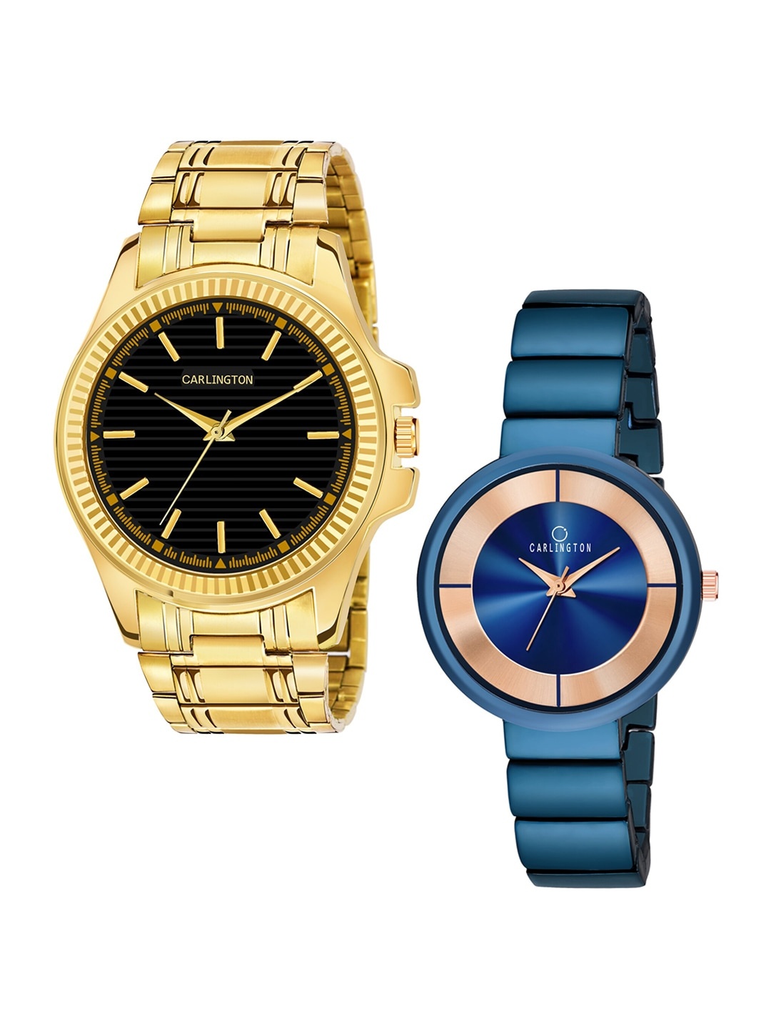 CARLINGTON Unisex Pack-2 Multicoloured Analogue Watch Combo CT-6120GB and 114 Blue, Black
CARLINGTON Unisex Pack-2 Multicoloured Analogue Watch Combo CT-6120GB and 114 Blue, Black