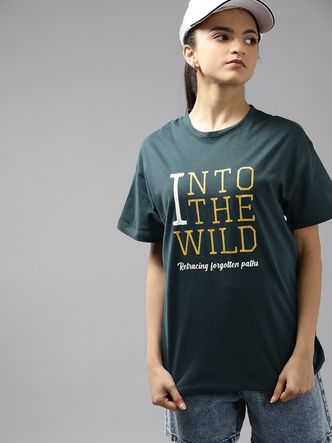 UTH by Roadster Girls Teal Green & Mustard Yellow Pure Cotton Typography Print T-shirt
UTH by Roadster Girls Teal Green & Mustard Yellow Pure Cotton Typography Print T-shirt
