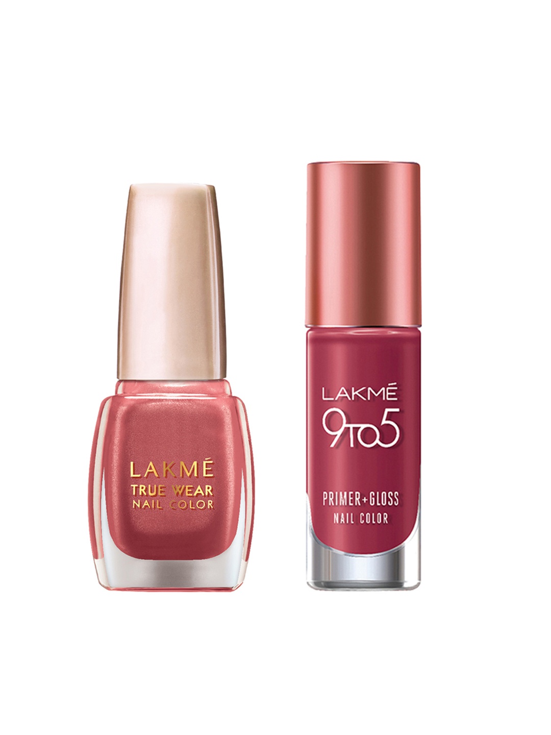 Lakme Set of 2 Nail Colour, Pink