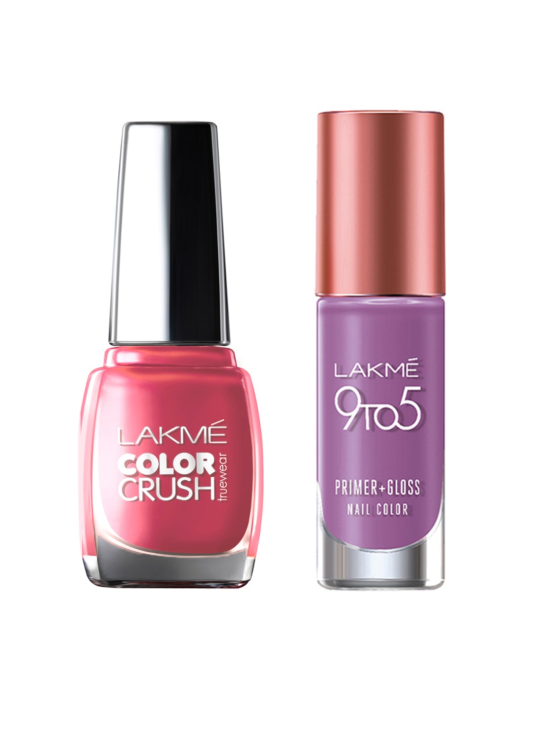 Lakme Set of True Wear Color Crush Nail Polish & 9 to 5 Primer Gloss Nail Color, Purple
Lakme Set of True Wear Color Crush Nail Polish & 9 to 5 Primer Gloss Nail Color, Purple