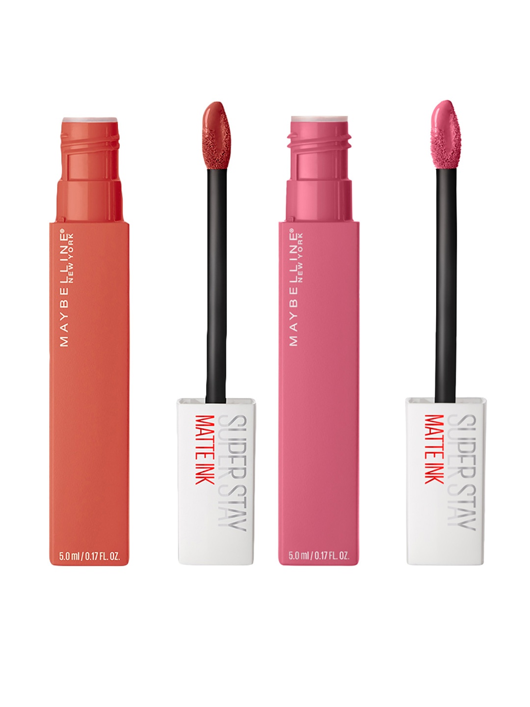 Maybelline Set of 2 New York Super Stay Matte Ink Liquid Lipsticks - Inspirer & Versatile, Pink
Maybelline Set of 2 New York Super Stay Matte Ink Liquid Lipsticks - Inspirer & Versatile, Pink