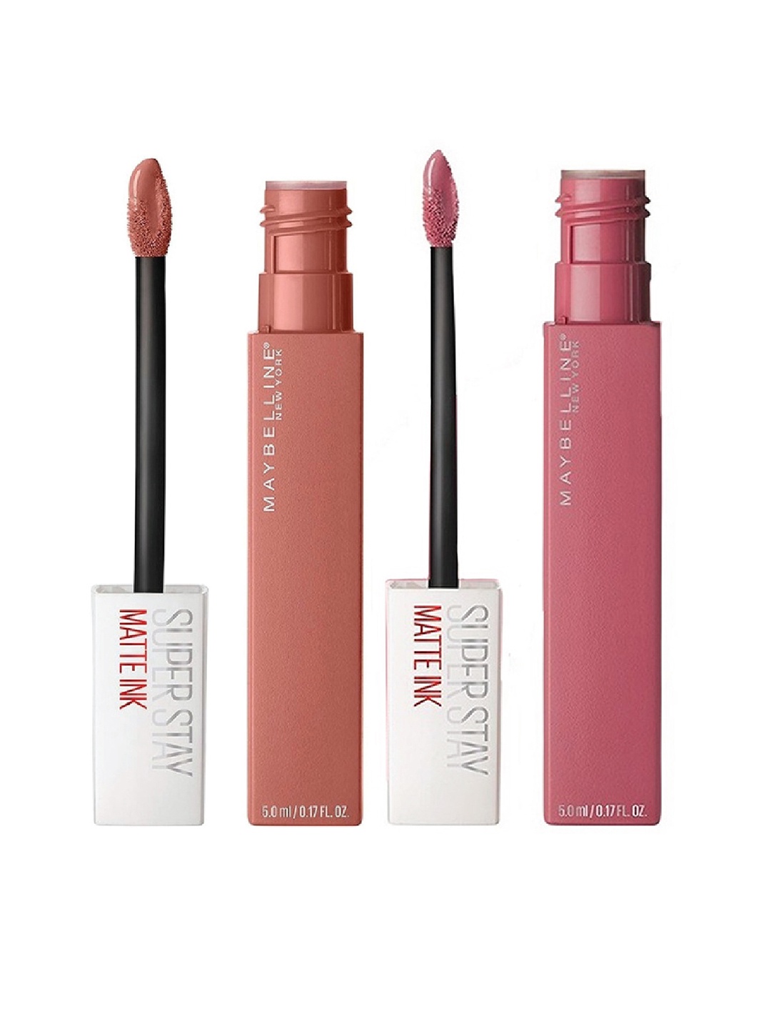 Maybelline New York Set of 2 Super Stay Matte Ink Lipsticks - Seductress & Lover, Brown
Maybelline New York Set of 2 Super Stay Matte Ink Lipsticks - Seductress & Lover, Brown