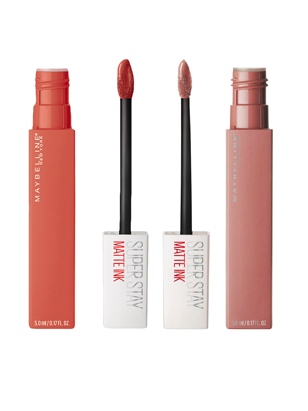 Maybelline New York Set of 2 Super Stay Matte Ink Lipsticks- Seductress 65 & Versatile 210, Brown
Maybelline New York Set of 2 Super Stay Matte Ink Lipsticks- Seductress 65 & Versatile 210, Brown
