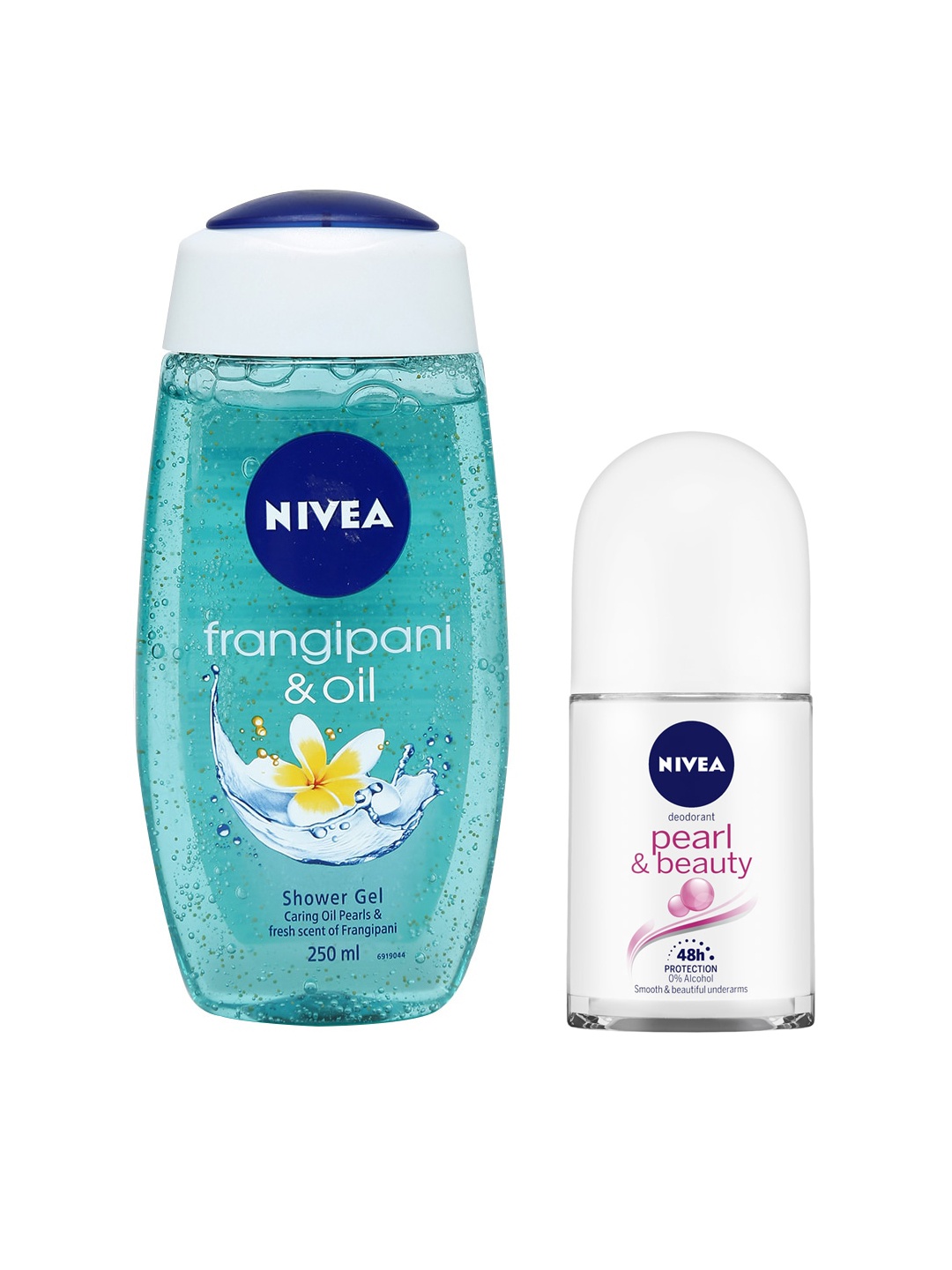 Nivea Set of Fresh Frangipani & Oil Shower Gel with Pearl & Beauty Roll-On Deodorant, Sea green
Nivea Set of Fresh Frangipani & Oil Shower Gel with Pearl & Beauty Roll-On Deodorant, Sea green