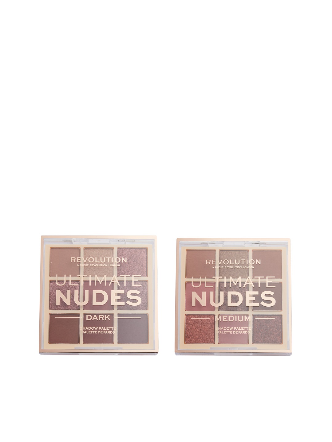 Makeup Revolution London Set of 2 Ultimate Nudes Shadow Palette - Medium & Dark, Multi
Makeup Revolution London Set of 2 Ultimate Nudes Shadow Palette - Medium & Dark, Multi