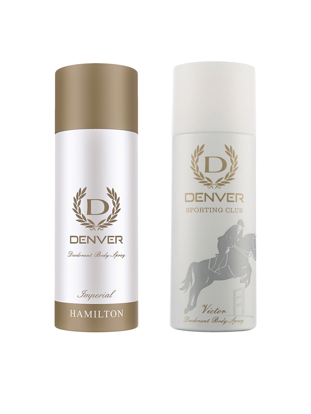 Denver Men Set of Imperial Hamilton Deodorant & Sporting Club Victor Deodorant, White