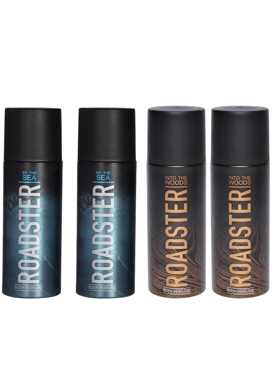 Roadster Men Set of 4 Into The Woods No Gas Body Spray & By The Sea Body Spray, Black
Roadster Men Set of 4 Into The Woods No Gas Body Spray & By The Sea Body Spray, Black