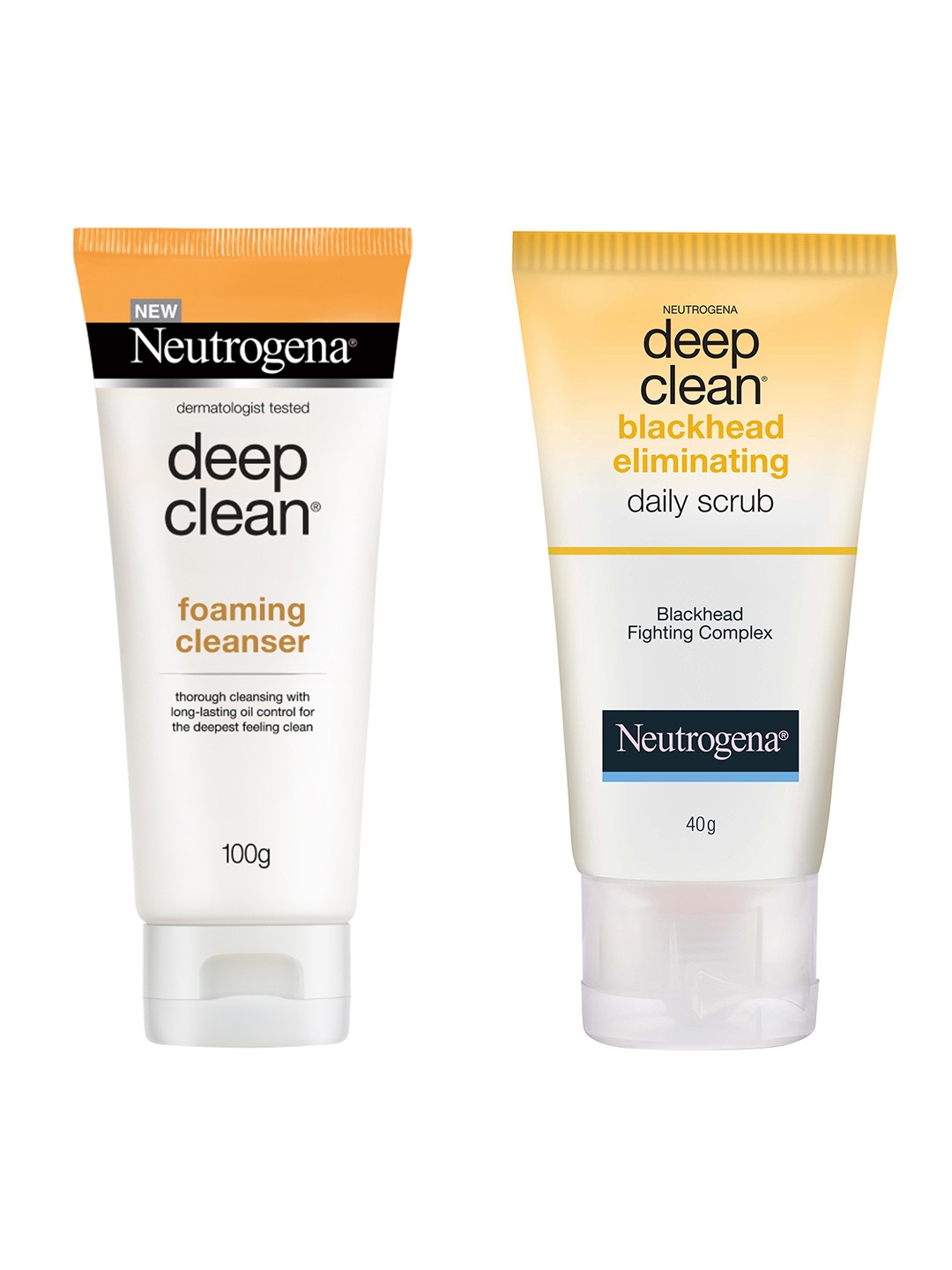Neutrogena Deep Clean Black Head Eliminating Scrub & Deep Clean Foaming Cleanser Set, White
Neutrogena Deep Clean Black Head Eliminating Scrub & Deep Clean Foaming Cleanser Set, White