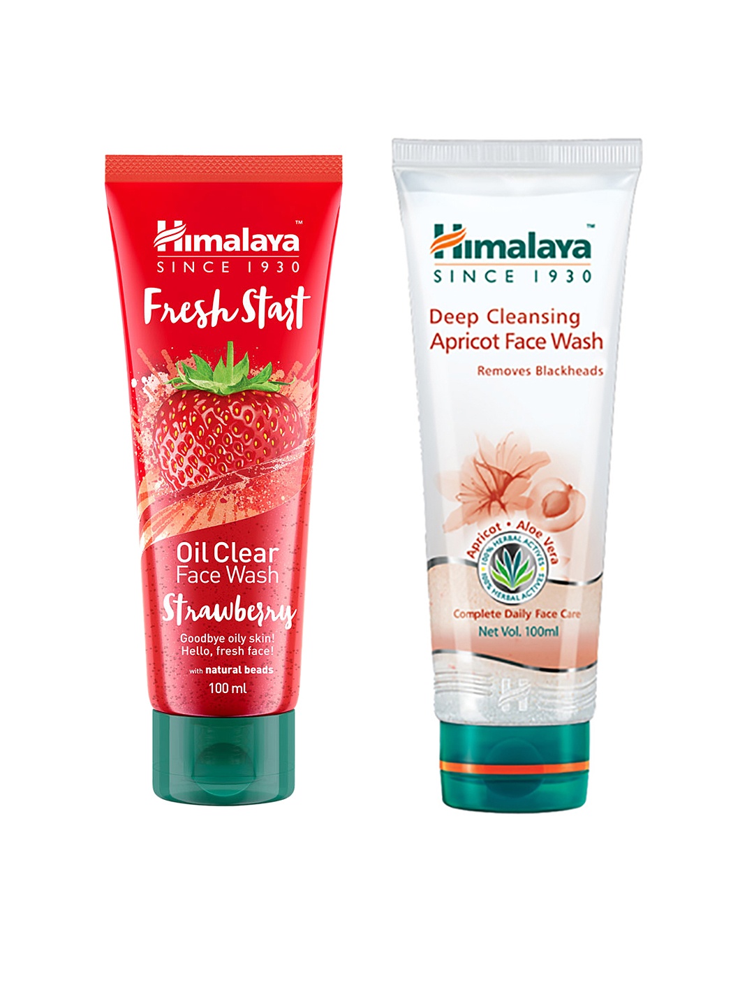 Himalaya Set of 2 Facewash - Fresh Start Oil Clear Strawberry & Deep Cleansing Apricot, Red
Himalaya Set of 2 Facewash - Fresh Start Oil Clear Strawberry & Deep Cleansing Apricot, Red