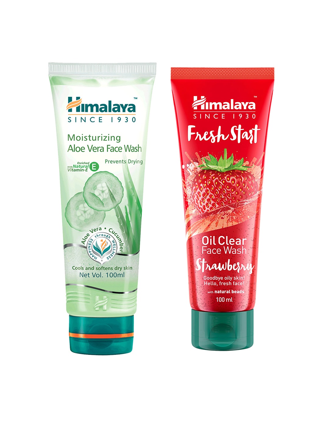 Himalaya Set of 2 Face Wash - Fresh Start Oil Clear Strawberry & Moisturizing Aloe Vera, Red
Himalaya Set of 2 Face Wash - Fresh Start Oil Clear Strawberry & Moisturizing Aloe Vera, Red