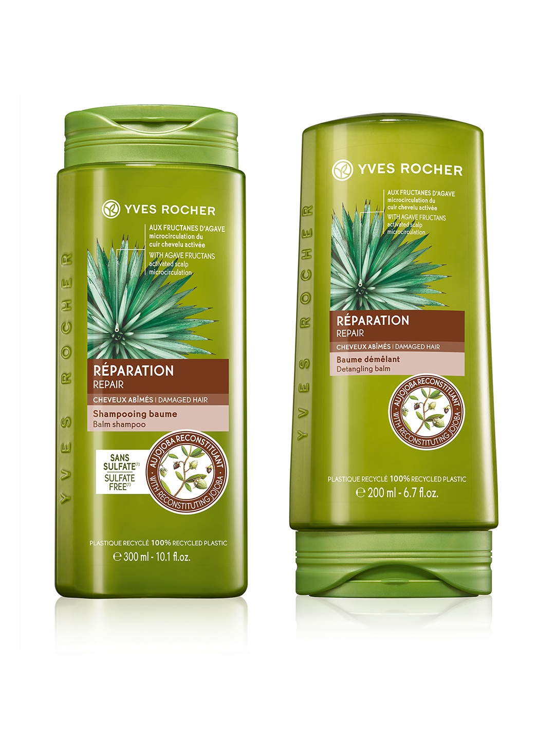 YVES ROCHER Set of Sustainable Sulfate Free Vegan Shampoo & Balm Conditioner, Green
YVES ROCHER Set of Sustainable Sulfate Free Vegan Shampoo & Balm Conditioner, Green