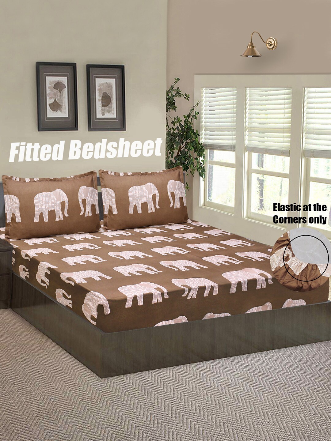 Good Homes by Home Candy Brown & Pink Graphic 144 TC Queen Bedsheet with 2 Pillow Covers
Good Homes by Home Candy Brown & Pink Graphic 144 TC Queen Bedsheet with 2 Pillow Covers