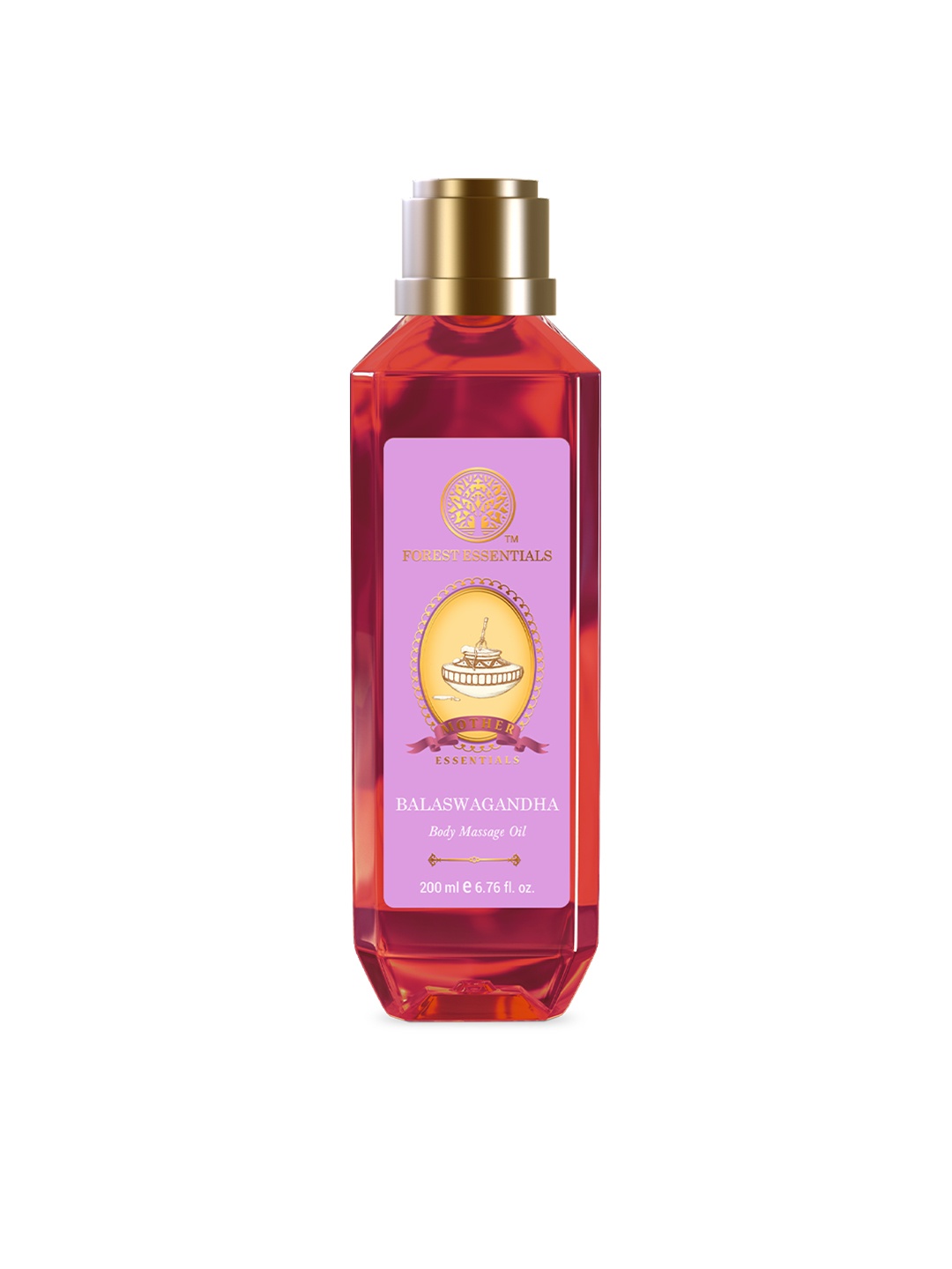Forest Essentials Mothers Body Massage Oil Balaswagandha For Toning & Glowing - 200 ml, Red
Forest Essentials Mothers Body Massage Oil Balaswagandha For Toning & Glowing - 200 ml, Red