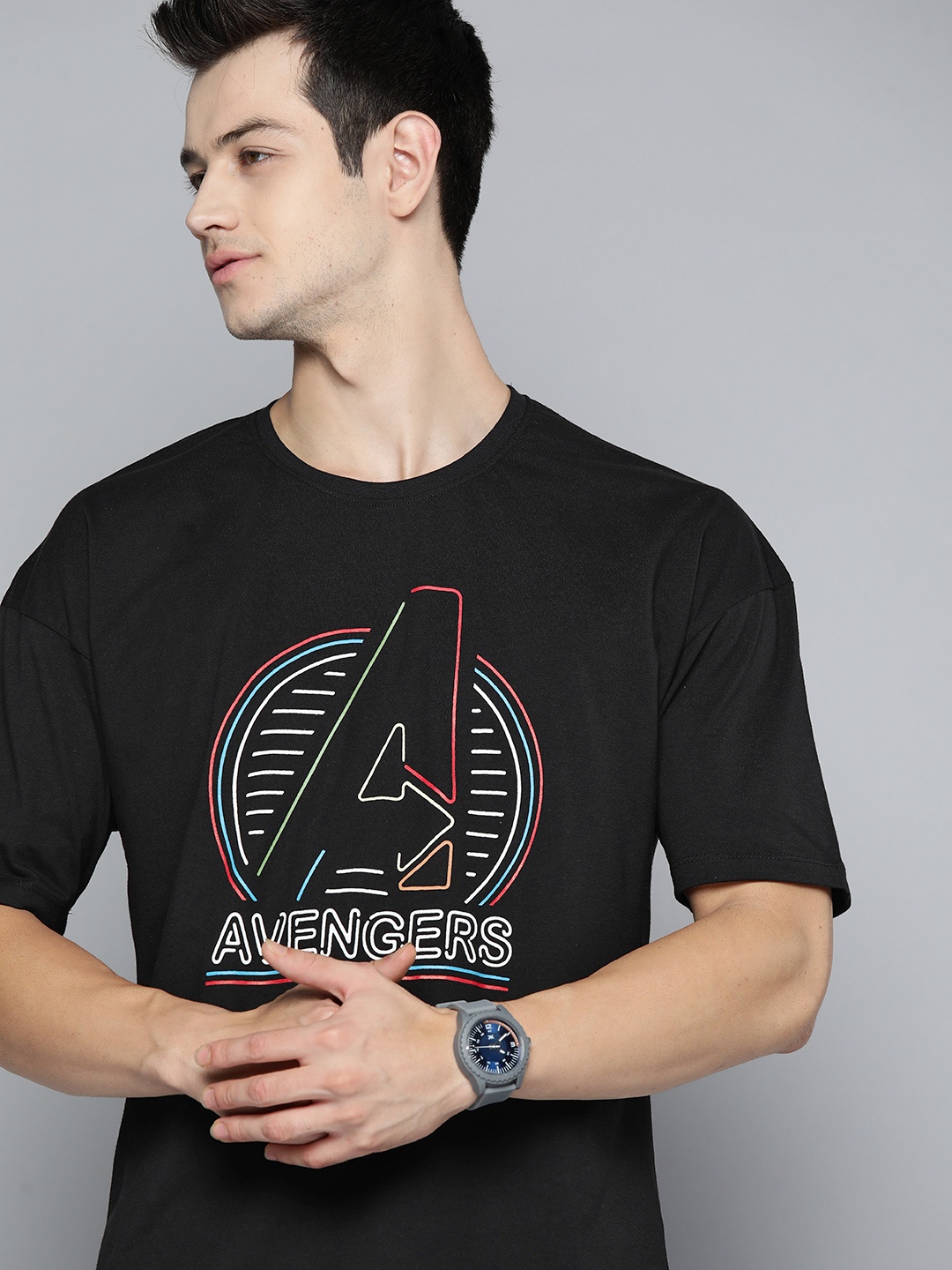 Kook N Keech Marvel Men Black & White Avengers Typography Printed Pure Cotton T-shirt
Kook N Keech Marvel Men Black & White Avengers Typography Printed Pure Cotton T-shirt