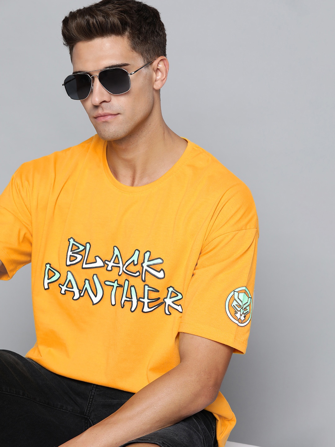 Kook N Keech Marvel Men Mustard Yellow Black Panther Printed Pure Cotton T-shirt
Kook N Keech Marvel Men Mustard Yellow Black Panther Printed Pure Cotton T-shirt